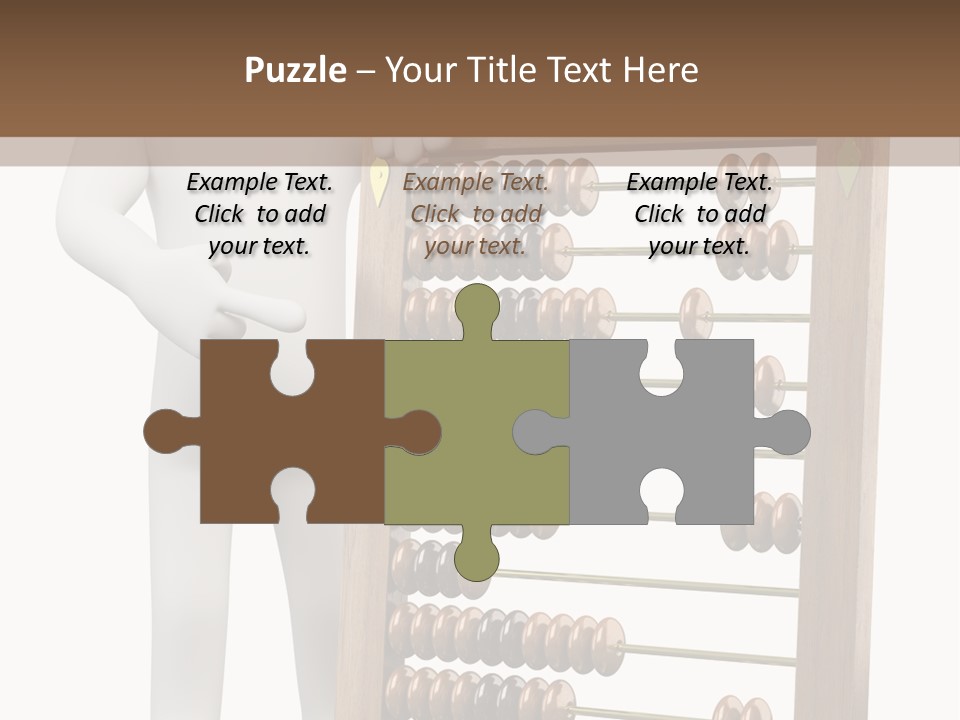 Wooden Mathematics Graphic PowerPoint Template