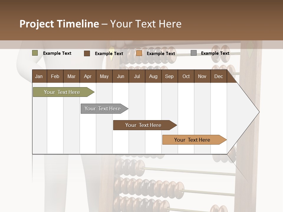 Wooden Mathematics Graphic PowerPoint Template