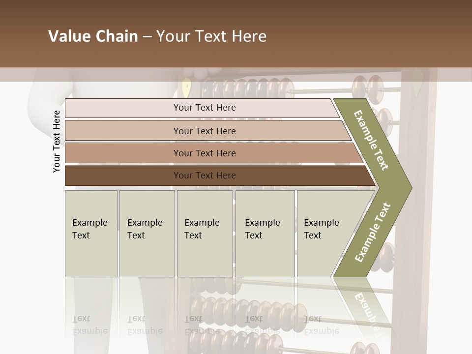 Wooden Mathematics Graphic PowerPoint Template
