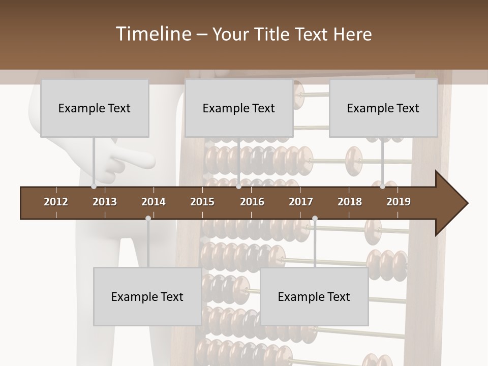 Wooden Mathematics Graphic PowerPoint Template
