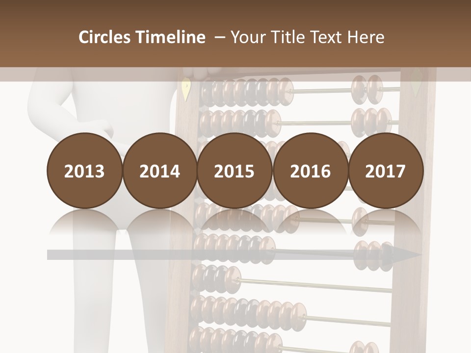 Wooden Mathematics Graphic PowerPoint Template