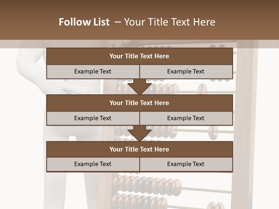 Wooden Mathematics Graphic PowerPoint Template