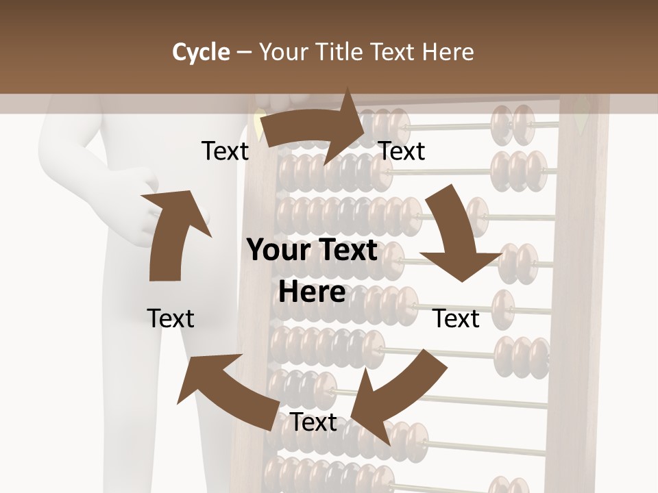 Wooden Mathematics Graphic PowerPoint Template