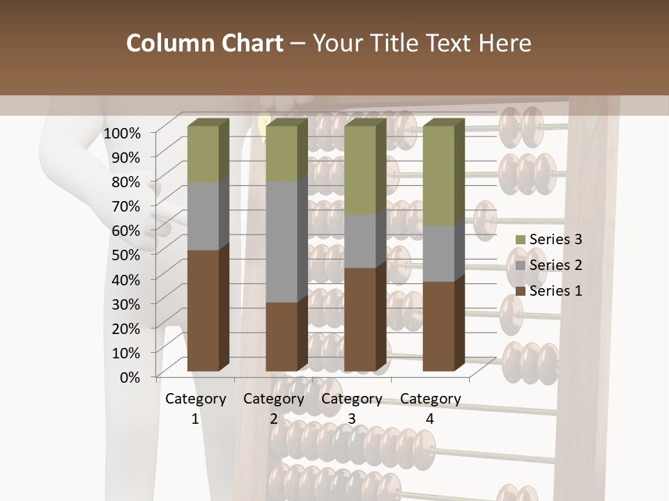 Wooden Mathematics Graphic PowerPoint Template