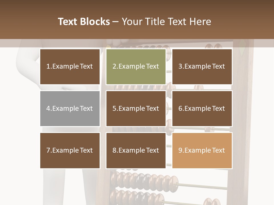 Wooden Mathematics Graphic PowerPoint Template