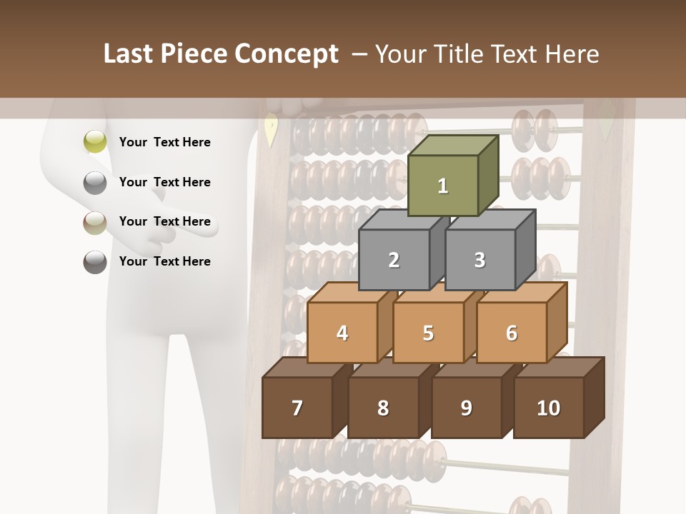 Wooden Mathematics Graphic PowerPoint Template