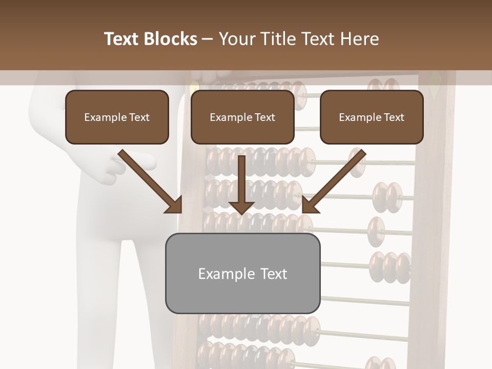 Wooden Mathematics Graphic PowerPoint Template
