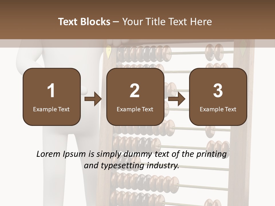 Wooden Mathematics Graphic PowerPoint Template