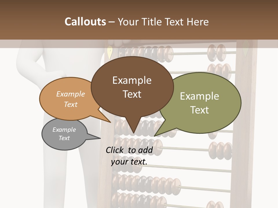 Wooden Mathematics Graphic PowerPoint Template