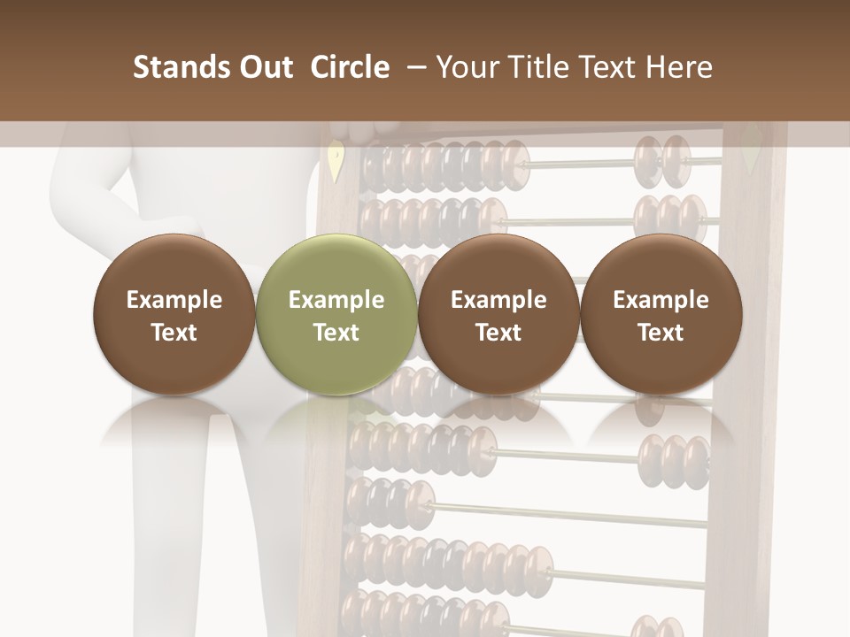 Wooden Mathematics Graphic PowerPoint Template