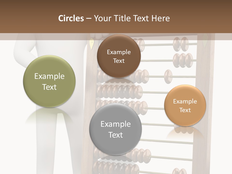 Wooden Mathematics Graphic PowerPoint Template