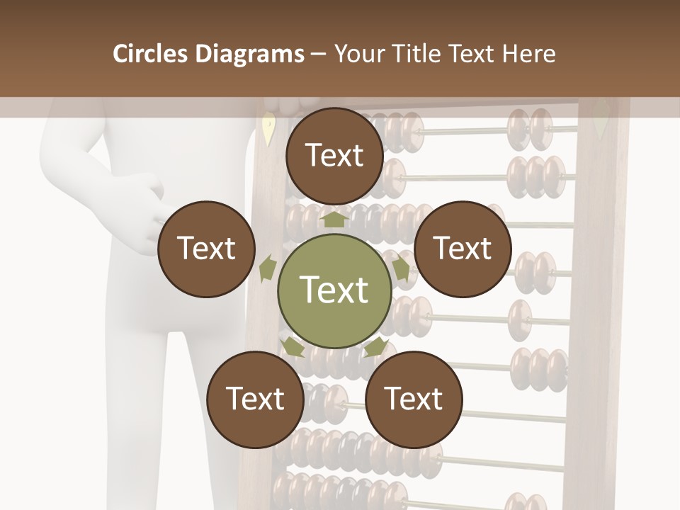 Wooden Mathematics Graphic PowerPoint Template