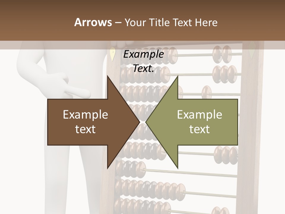 Wooden Mathematics Graphic PowerPoint Template