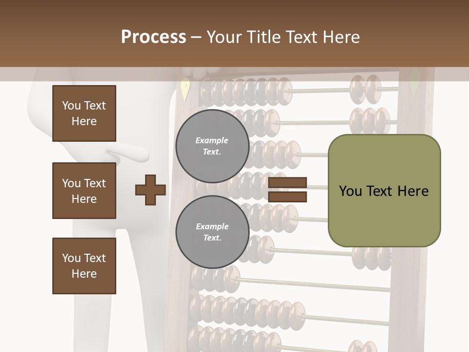 Wooden Mathematics Graphic PowerPoint Template