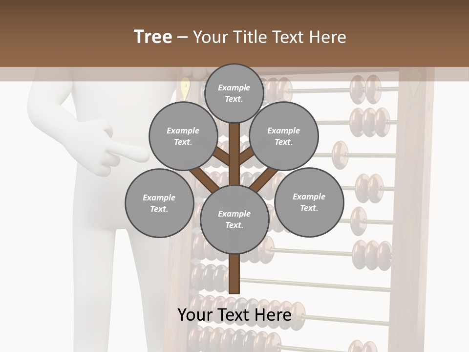 Wooden Mathematics Graphic PowerPoint Template