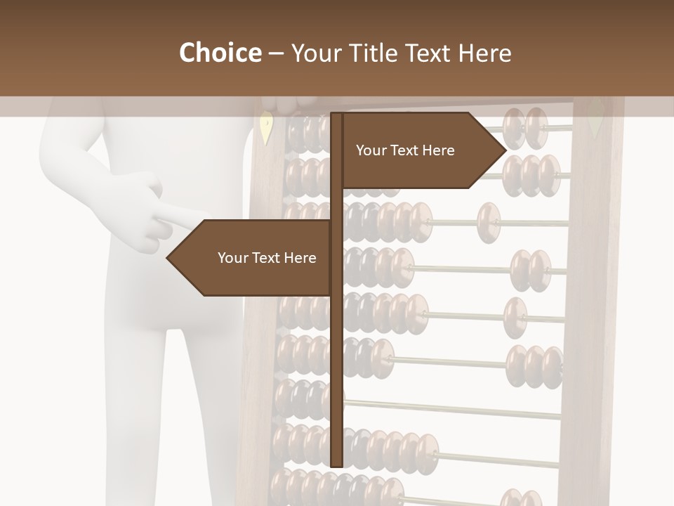 Wooden Mathematics Graphic PowerPoint Template