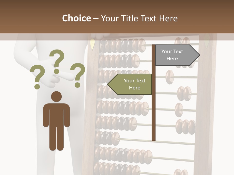 Wooden Mathematics Graphic PowerPoint Template