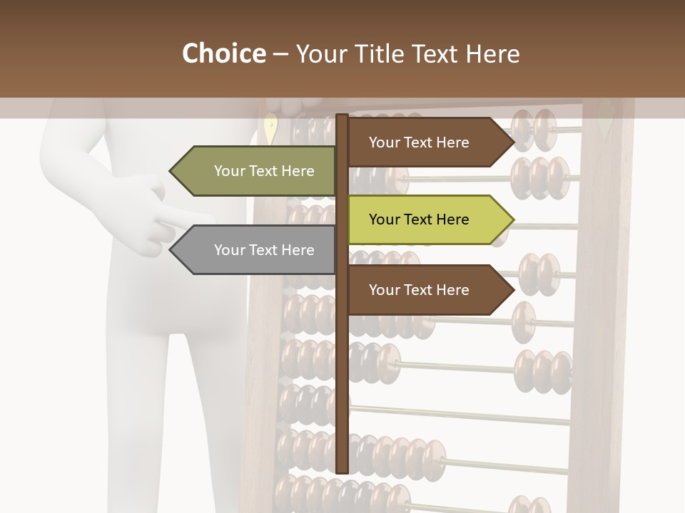 Wooden Mathematics Graphic PowerPoint Template