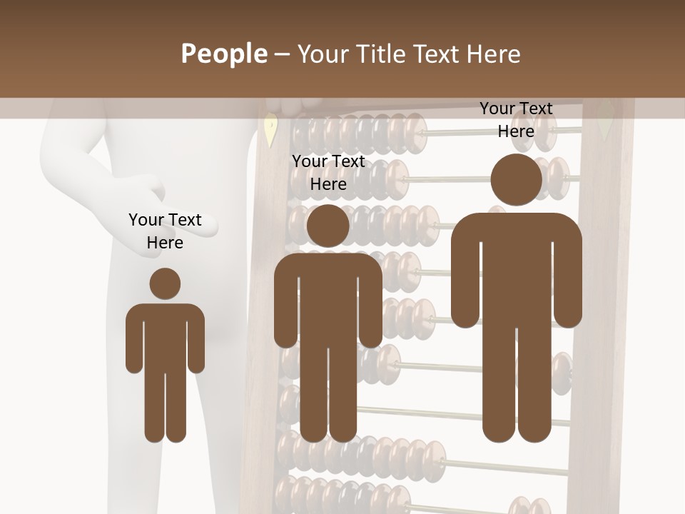 Wooden Mathematics Graphic PowerPoint Template