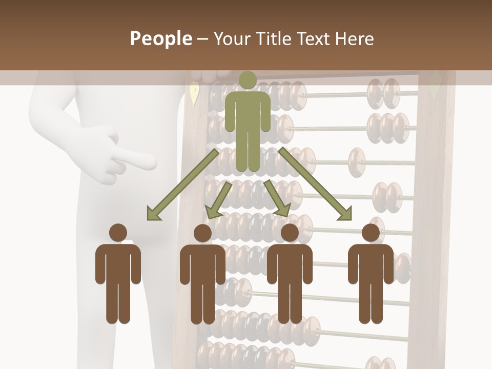 Wooden Mathematics Graphic PowerPoint Template