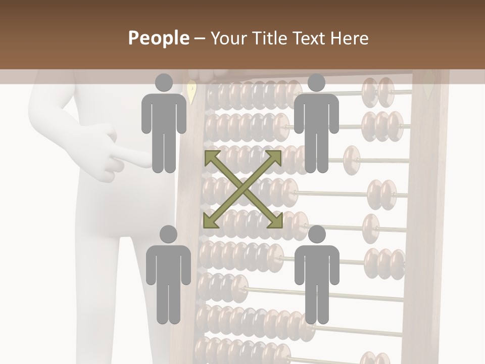 Wooden Mathematics Graphic PowerPoint Template