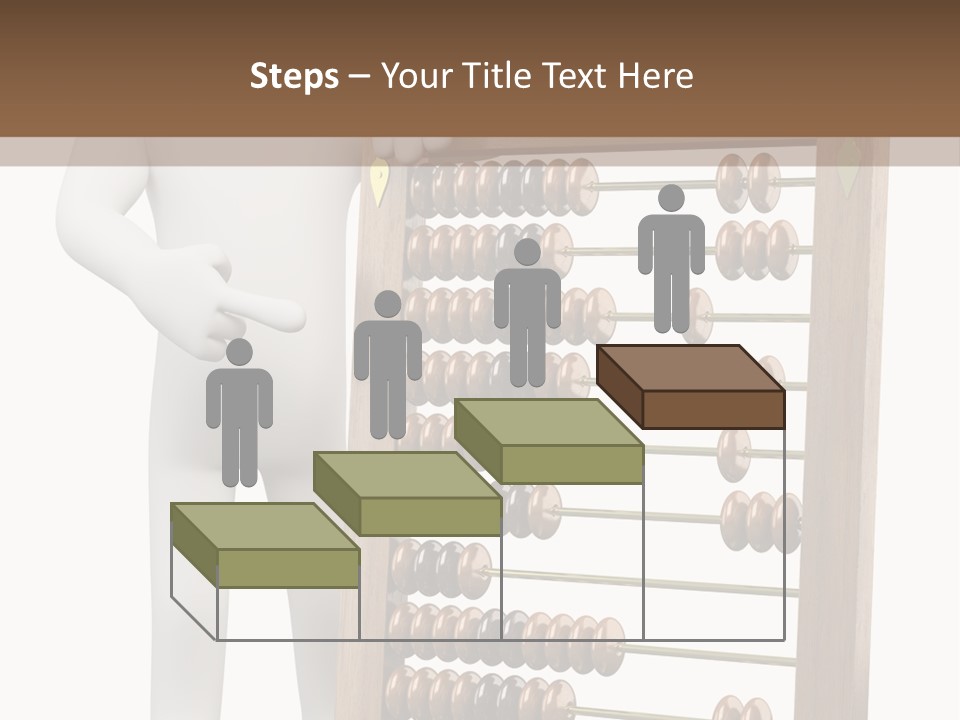 Wooden Mathematics Graphic PowerPoint Template