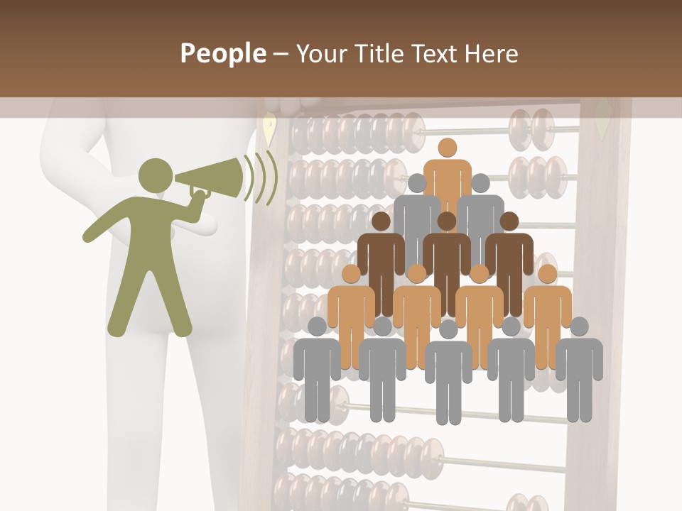 Wooden Mathematics Graphic PowerPoint Template