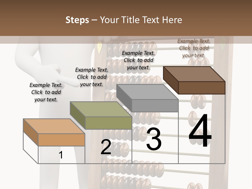 Wooden Mathematics Graphic PowerPoint Template