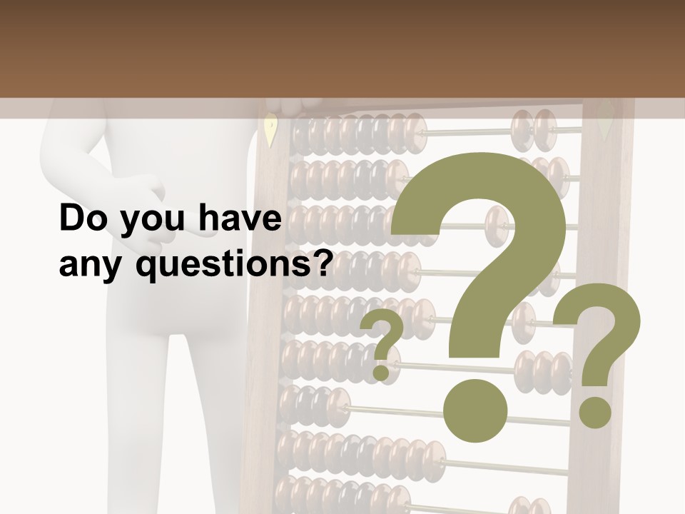 Wooden Mathematics Graphic PowerPoint Template