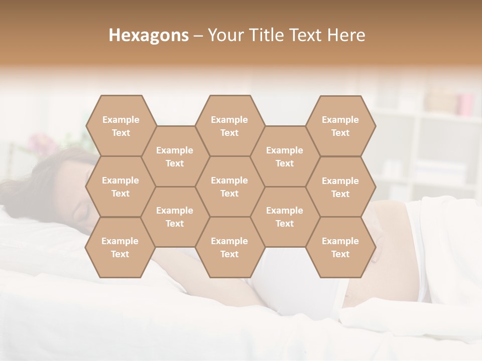 Caucasian Stomach Touching PowerPoint Template