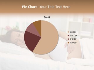 Caucasian Stomach Touching PowerPoint Template