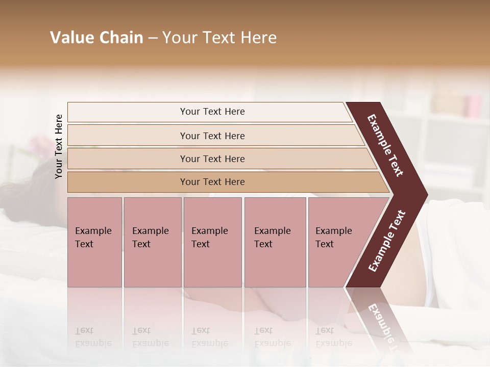 Caucasian Stomach Touching PowerPoint Template
