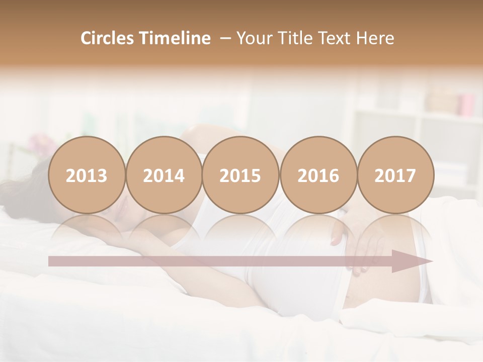 Caucasian Stomach Touching PowerPoint Template