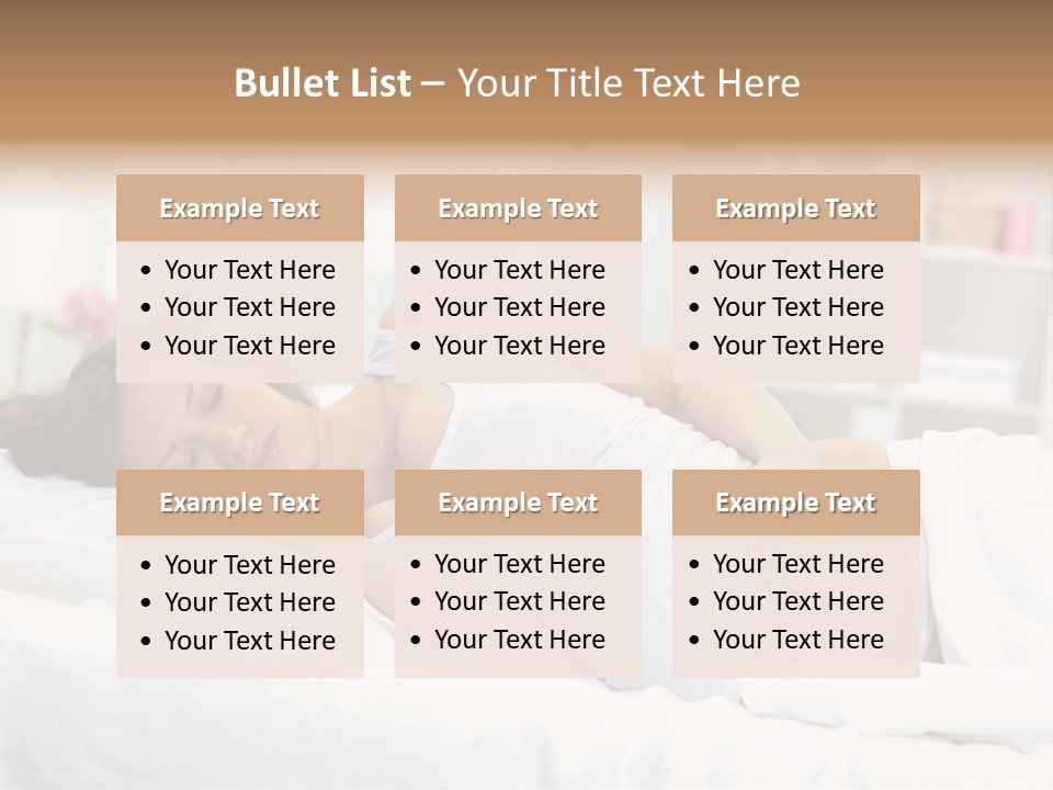 Caucasian Stomach Touching PowerPoint Template