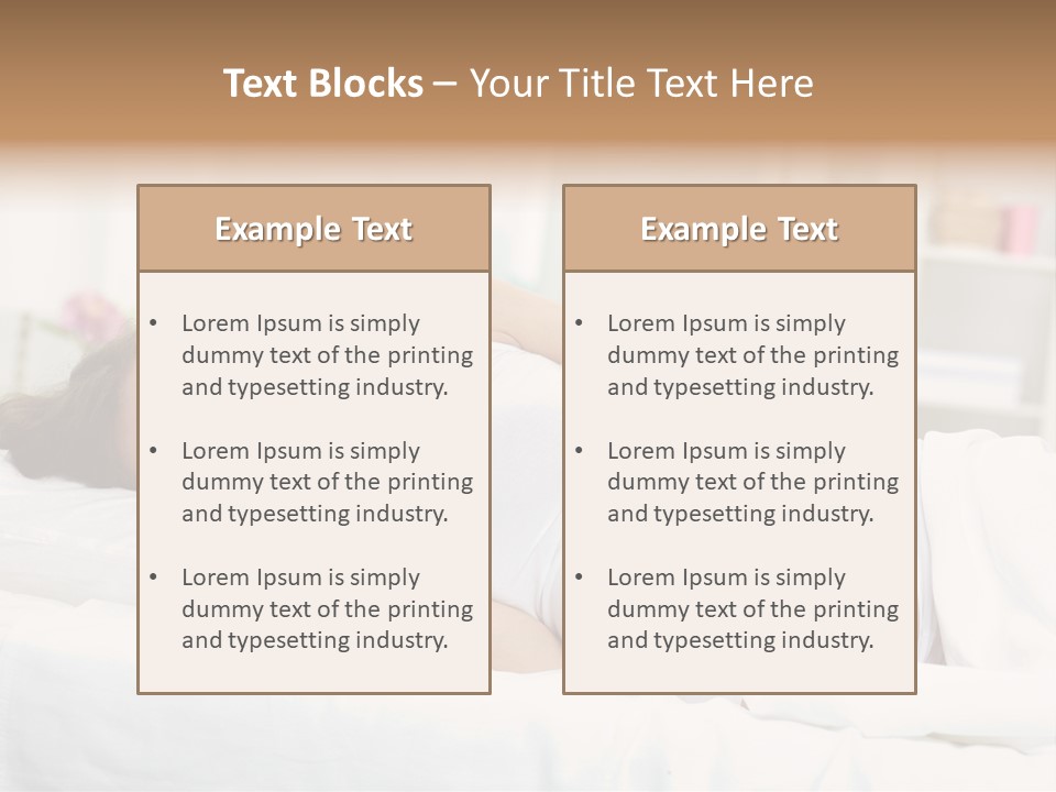 Caucasian Stomach Touching PowerPoint Template