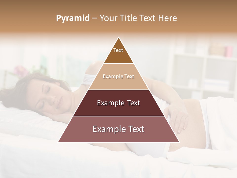 Caucasian Stomach Touching PowerPoint Template