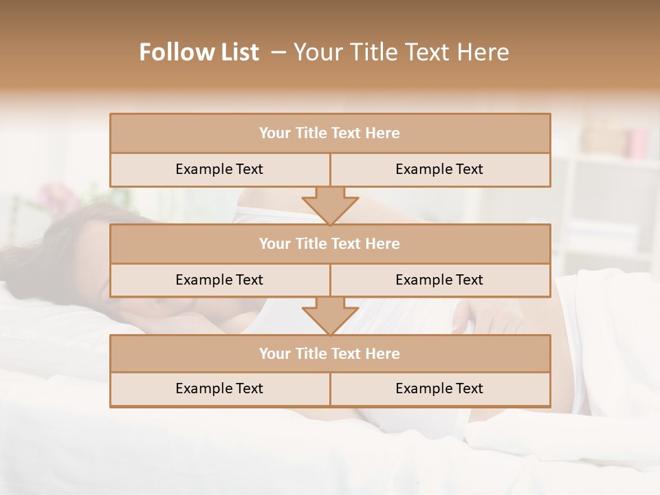 Caucasian Stomach Touching PowerPoint Template