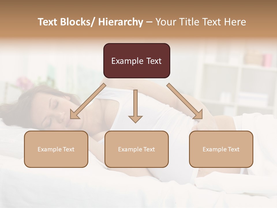 Caucasian Stomach Touching PowerPoint Template