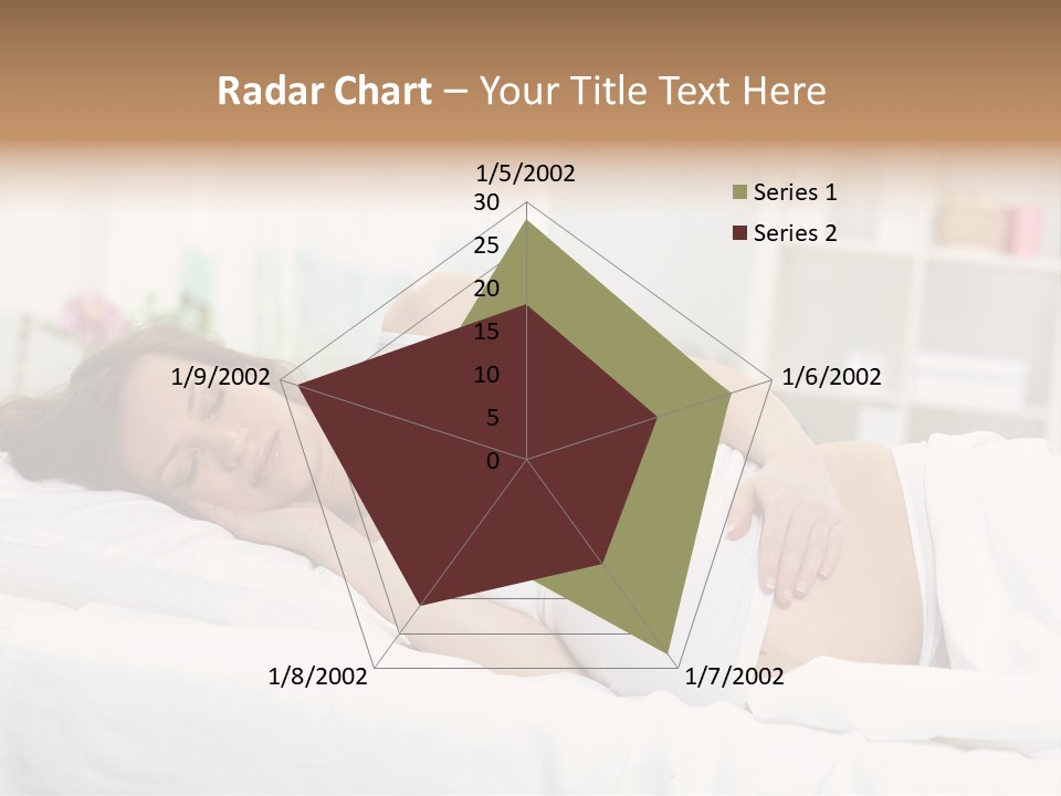 Caucasian Stomach Touching PowerPoint Template