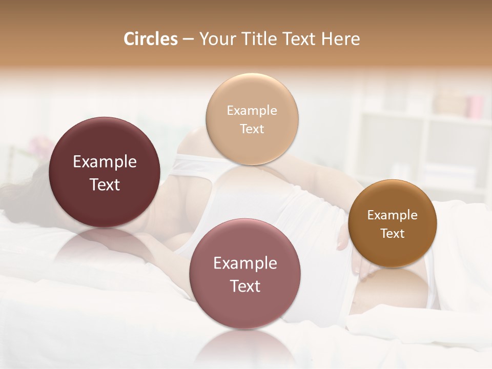 Caucasian Stomach Touching PowerPoint Template