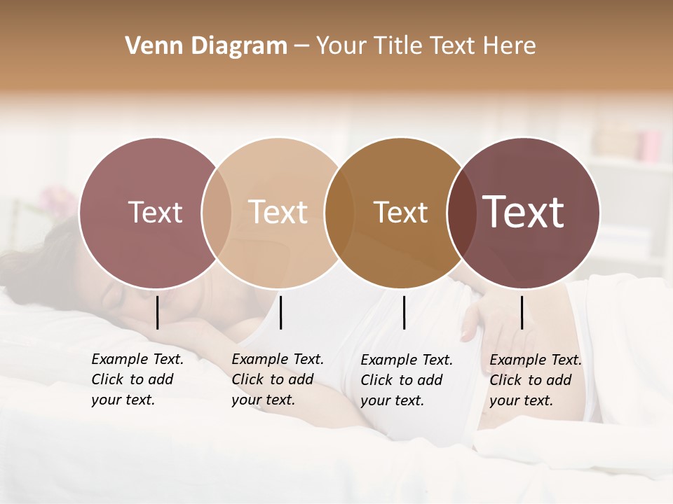 Caucasian Stomach Touching PowerPoint Template