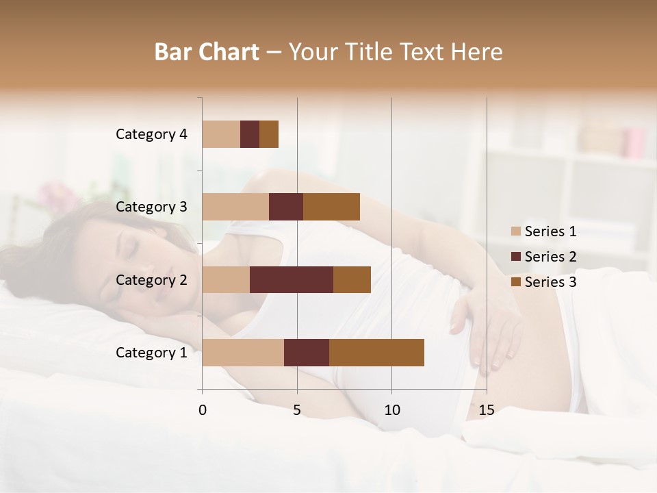 Caucasian Stomach Touching PowerPoint Template