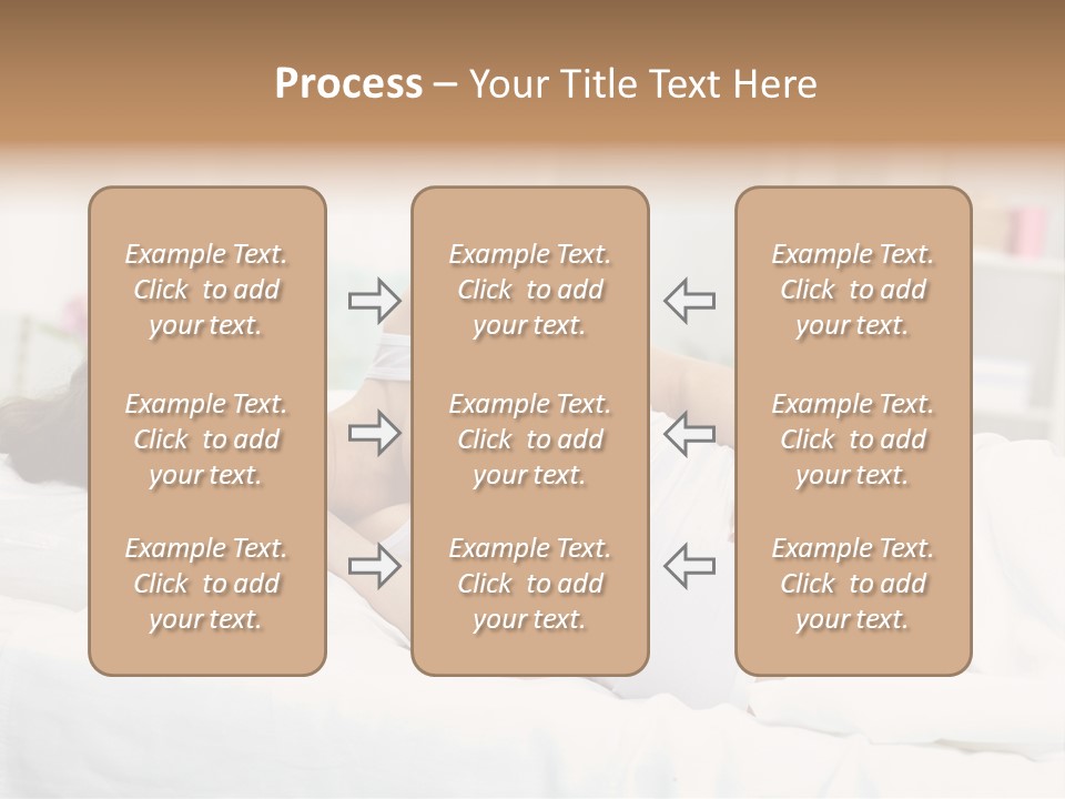 Caucasian Stomach Touching PowerPoint Template