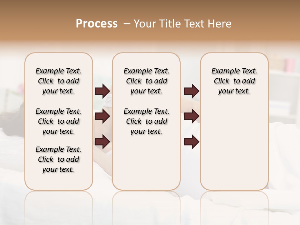 Caucasian Stomach Touching PowerPoint Template