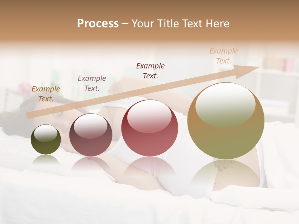 Caucasian Stomach Touching PowerPoint Template