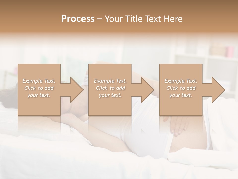Caucasian Stomach Touching PowerPoint Template