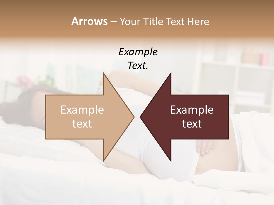 Caucasian Stomach Touching PowerPoint Template