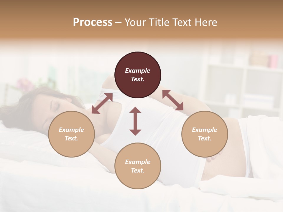 Caucasian Stomach Touching PowerPoint Template