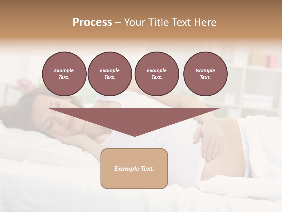 Caucasian Stomach Touching PowerPoint Template