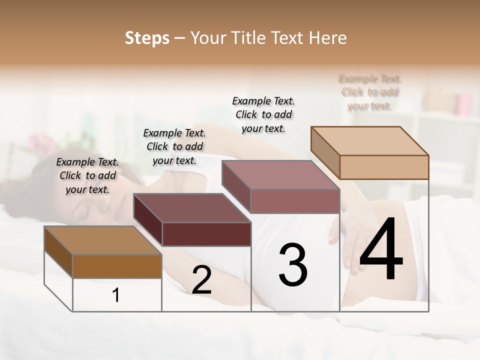 Caucasian Stomach Touching PowerPoint Template